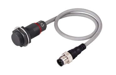 PRFDAW Series Full-Metal Spatter-Resistant Long Distance Cylindrical Inductive Proximity Sensors (Cable Connector Type)